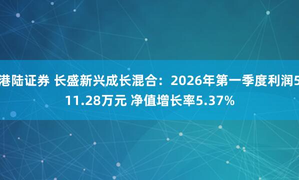 港陆证券 长盛新兴成长混合：2026年第一季度利润511.28万元 净值增长率5.37%